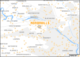 map of Merion Hills
