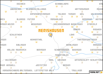 map of Merishausen