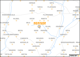 map of Merişor