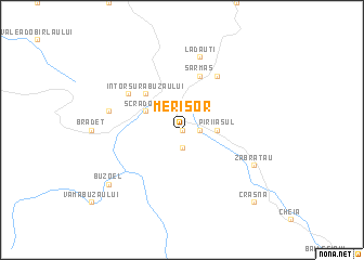 map of Merişor