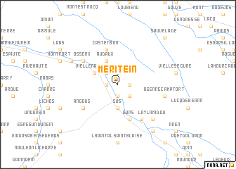 map of Méritein