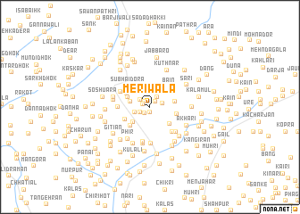map of Merīwāla