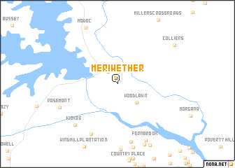 map of Meriwether