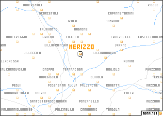 map of Merizzo