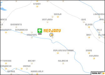 map of Merjärv