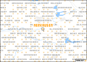 map of Merkausen