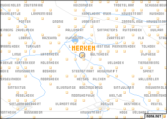 map of Merkem