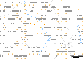 map of Merkeshausen