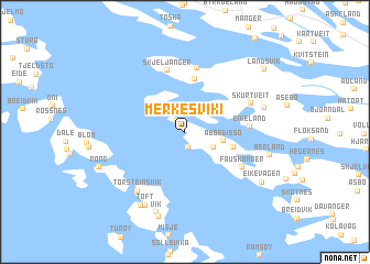 map of Merkesviki