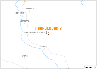 map of Merkulovskiy