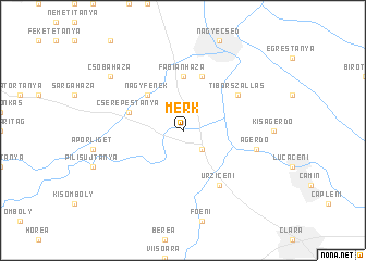 map of Mérk