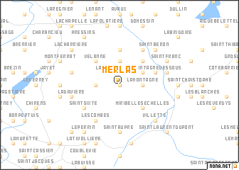 map of Merlas