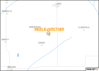 map of Merle Junction
