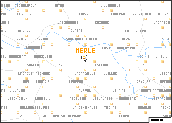 map of Merle