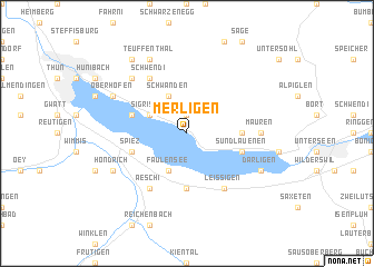 map of Merligen