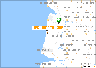 map of Merlimont-Plage