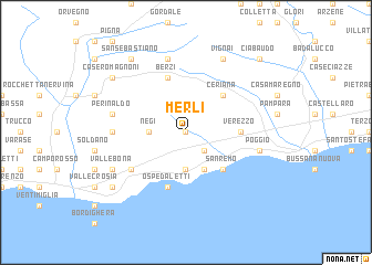map of Merli