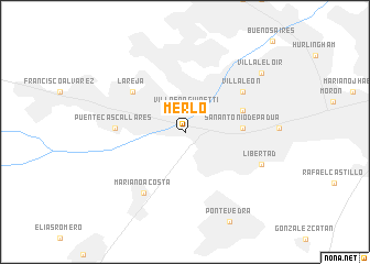 map of Merlo