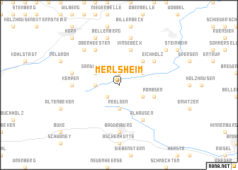 map of Merlsheim