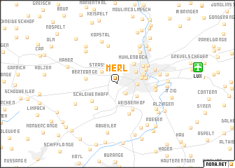 map of Merl