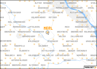 map of Merl