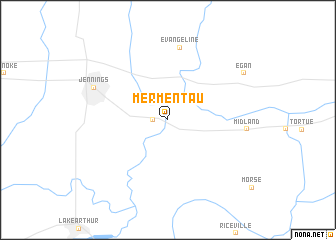 map of Mermentau