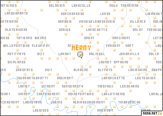 map of Merny