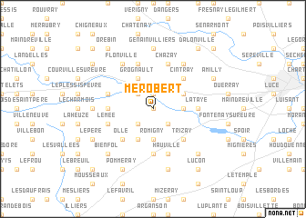 map of Mérobert