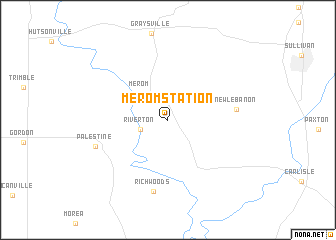 map of Merom Station