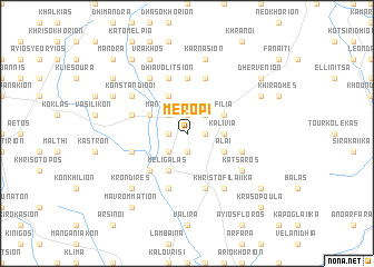 map of Merópi