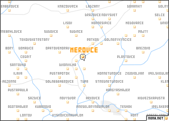 map of Merovce