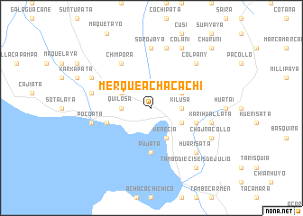 map of Merque Achacachi