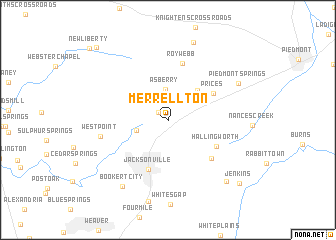 map of Merrellton