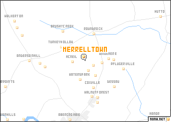 map of Merrelltown