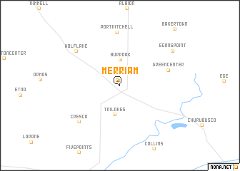 map of Merriam