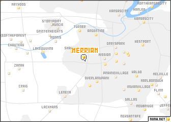 map of Merriam