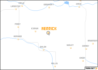 map of Merrick