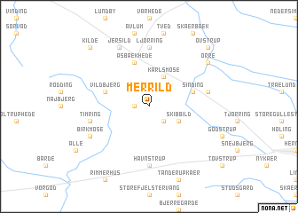 map of Merrild