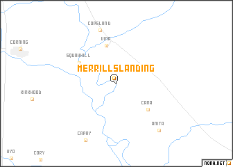 map of Merrills Landing