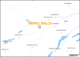 map of Merrillsville