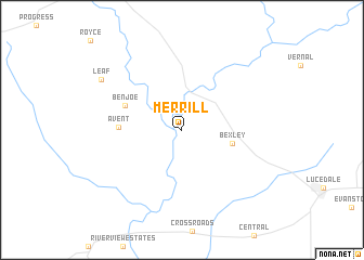 map of Merrill