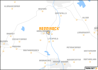 map of Merrimack