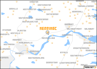 map of Merrimac