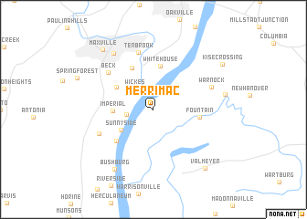 map of Merrimac