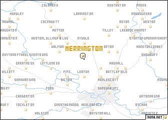 map of Merrington