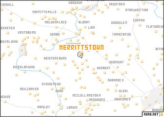 map of Merrittstown