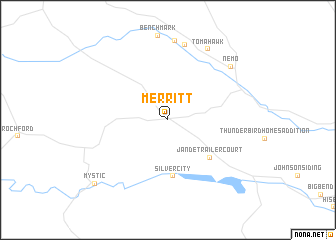 map of Merritt