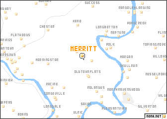 map of Merritt