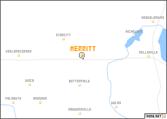 map of Merritt