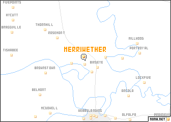 map of Merriwether